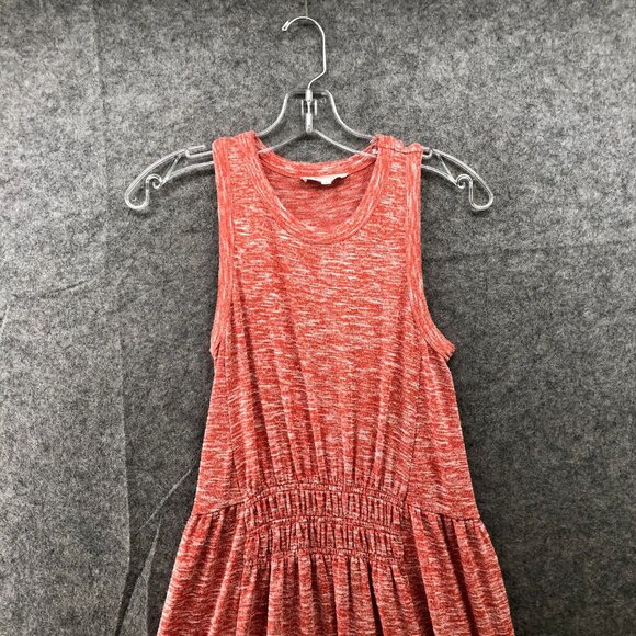 Lou & Grey Sleeveless Maxi Dress S Pink Tiered Knit Pullover Casual - Picture 3 of 8